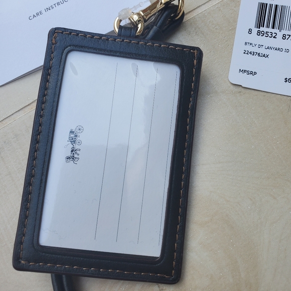 NWT COACH butterfly dot lanyard  F59788 - Picture 4 of 4